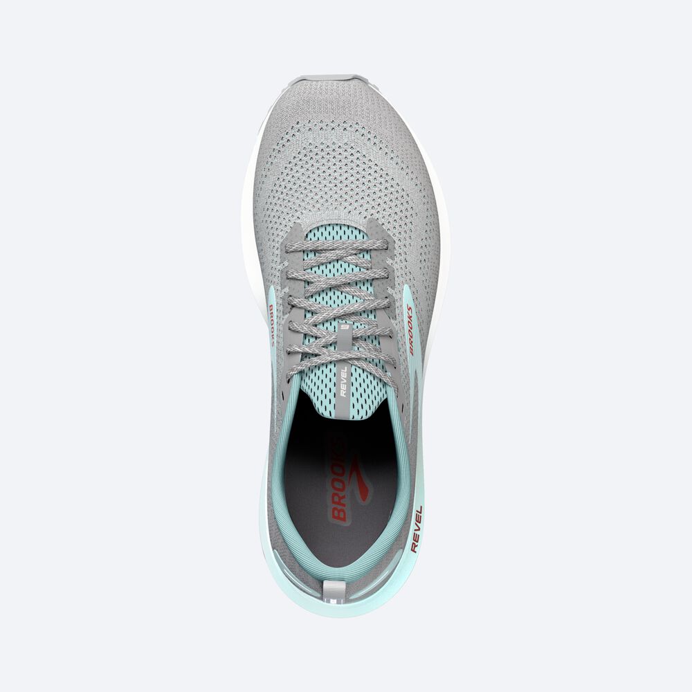 Brooks Revel 6 Kadın Koşu Ayakkabısı Gri/Mavi | TR-508192