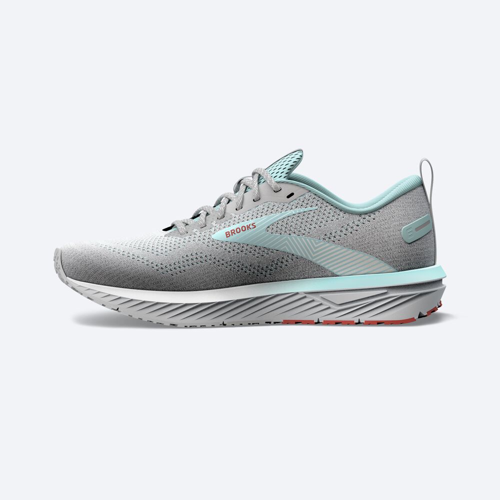 Brooks Revel 6 Kadın Koşu Ayakkabısı Gri/Mavi | TR-508192