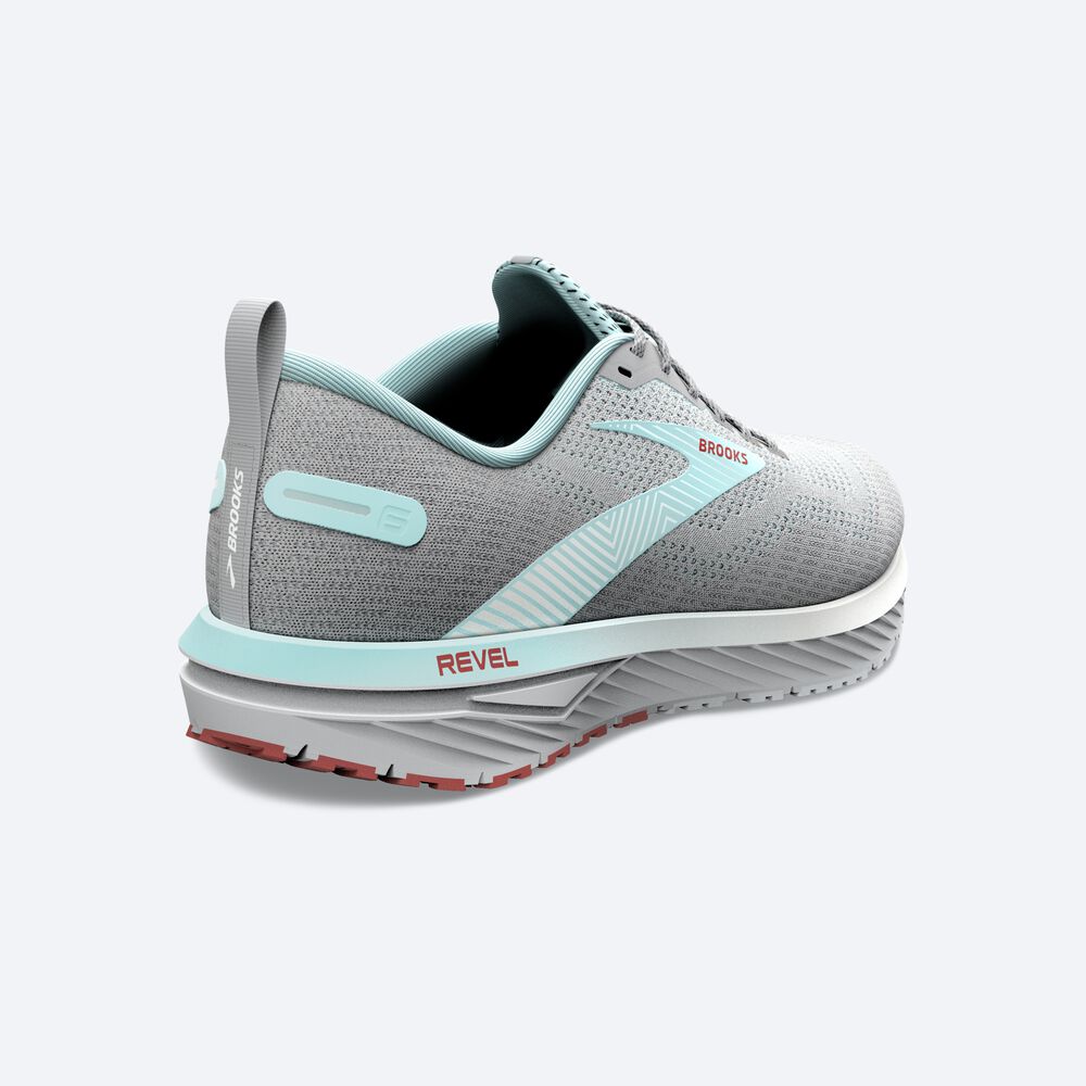 Brooks Revel 6 Kadın Koşu Ayakkabısı Gri/Mavi | TR-508192