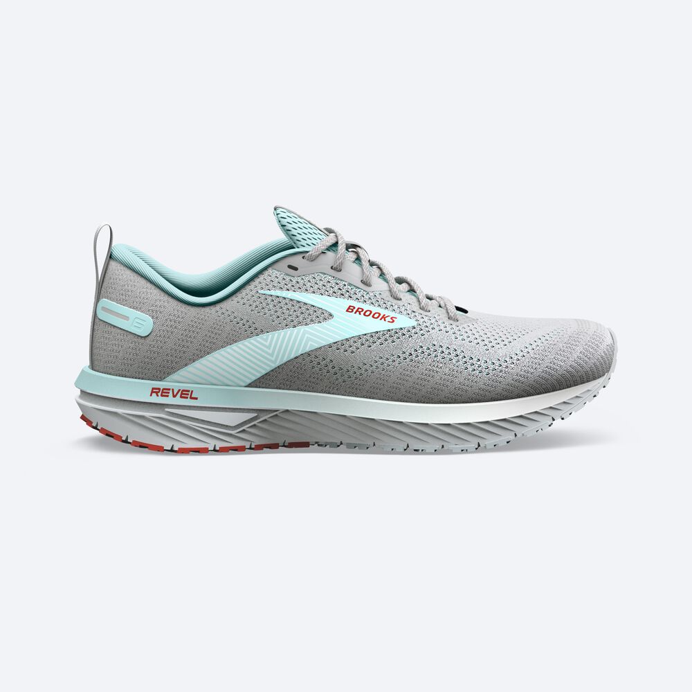 Brooks Revel 6 Kadın Koşu Ayakkabısı Gri/Mavi | TR-508192