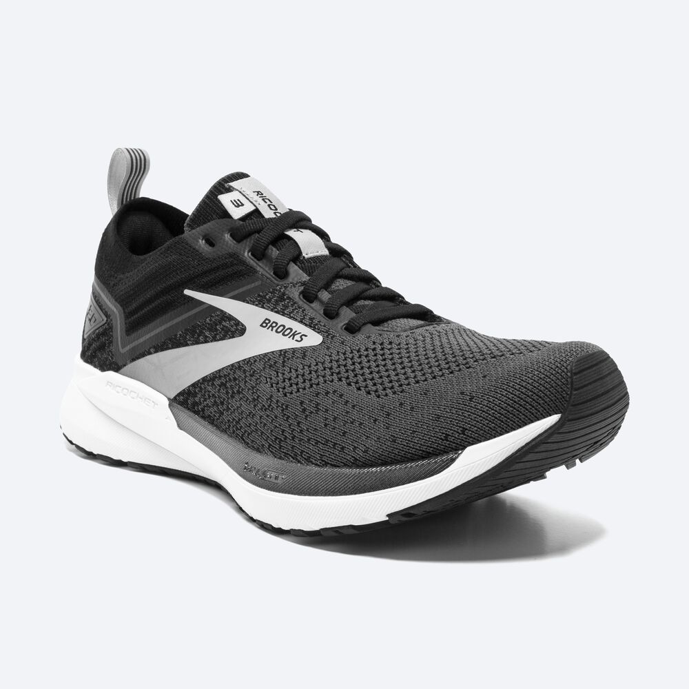 Brooks Ricochet 3 Erkek Koşu Ayakkabısı Siyah/Beyaz | TR-036492