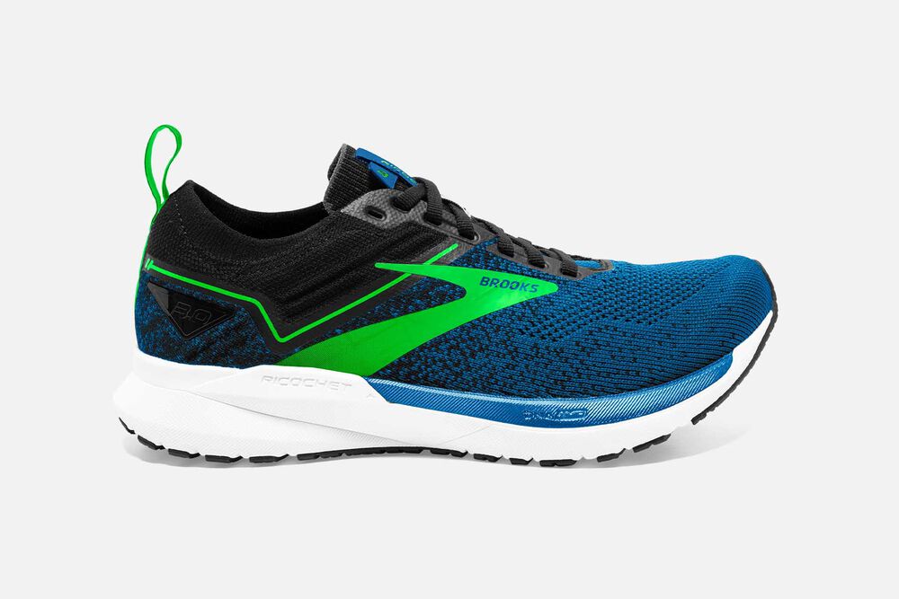 Brooks Ricochet 3 Erkek Koşu Ayakkabısı Mavi/Yeşil | TR-241956