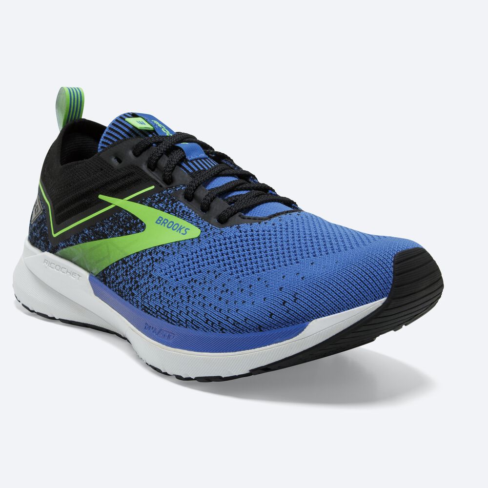 Brooks Ricochet 3 Erkek Koşu Ayakkabısı Mavi/Yeşil | TR-241956