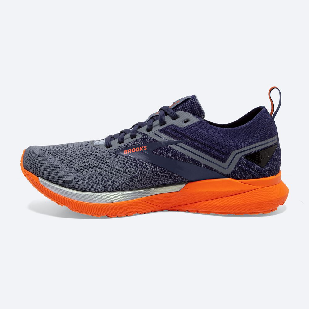 Brooks Ricochet 3 Erkek Koşu Ayakkabısı Lacivert/Gri/Koyu Kırmızı | TR-587903