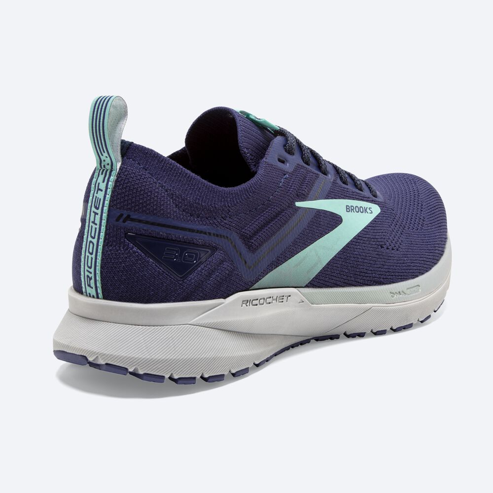 Brooks Ricochet 3 Kadın Koşu Ayakkabısı Lacivert/Mavi | TR-968172