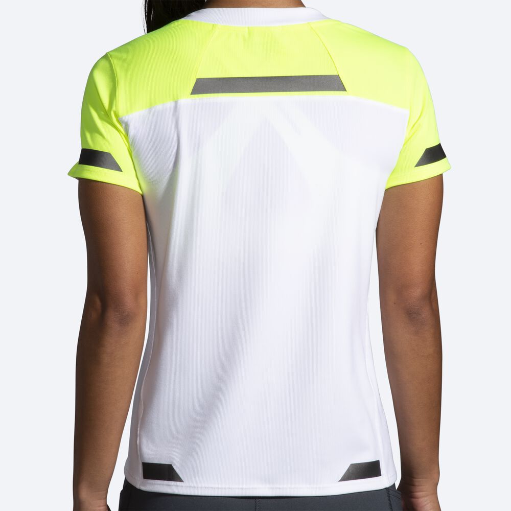 Brooks Run Visible Short Sleeve Kadın Tişört Beyaz | TR-028614