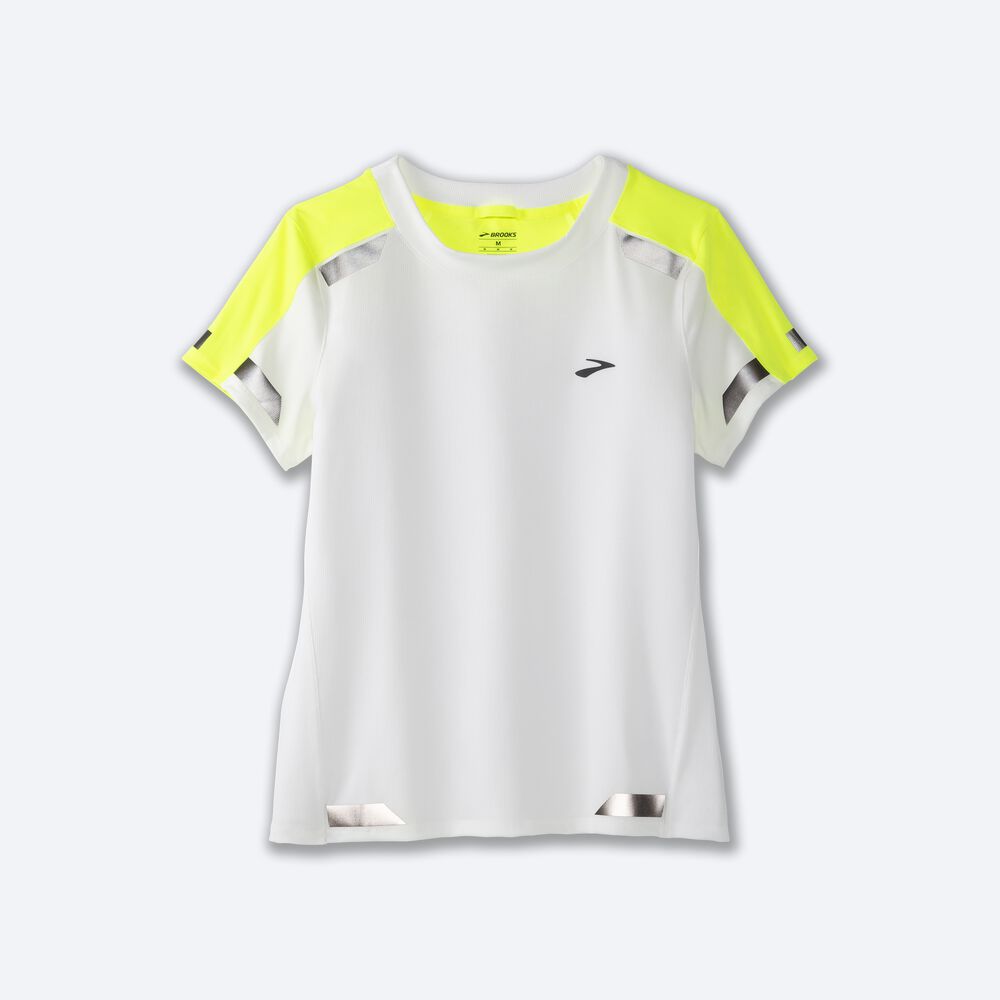 Brooks Run Visible Short Sleeve Kadın Tişört Beyaz | TR-028614