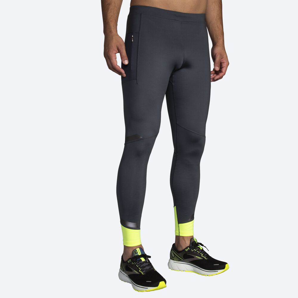 Brooks Run Visible Tight Erkek Tayt Gri | TR-843105