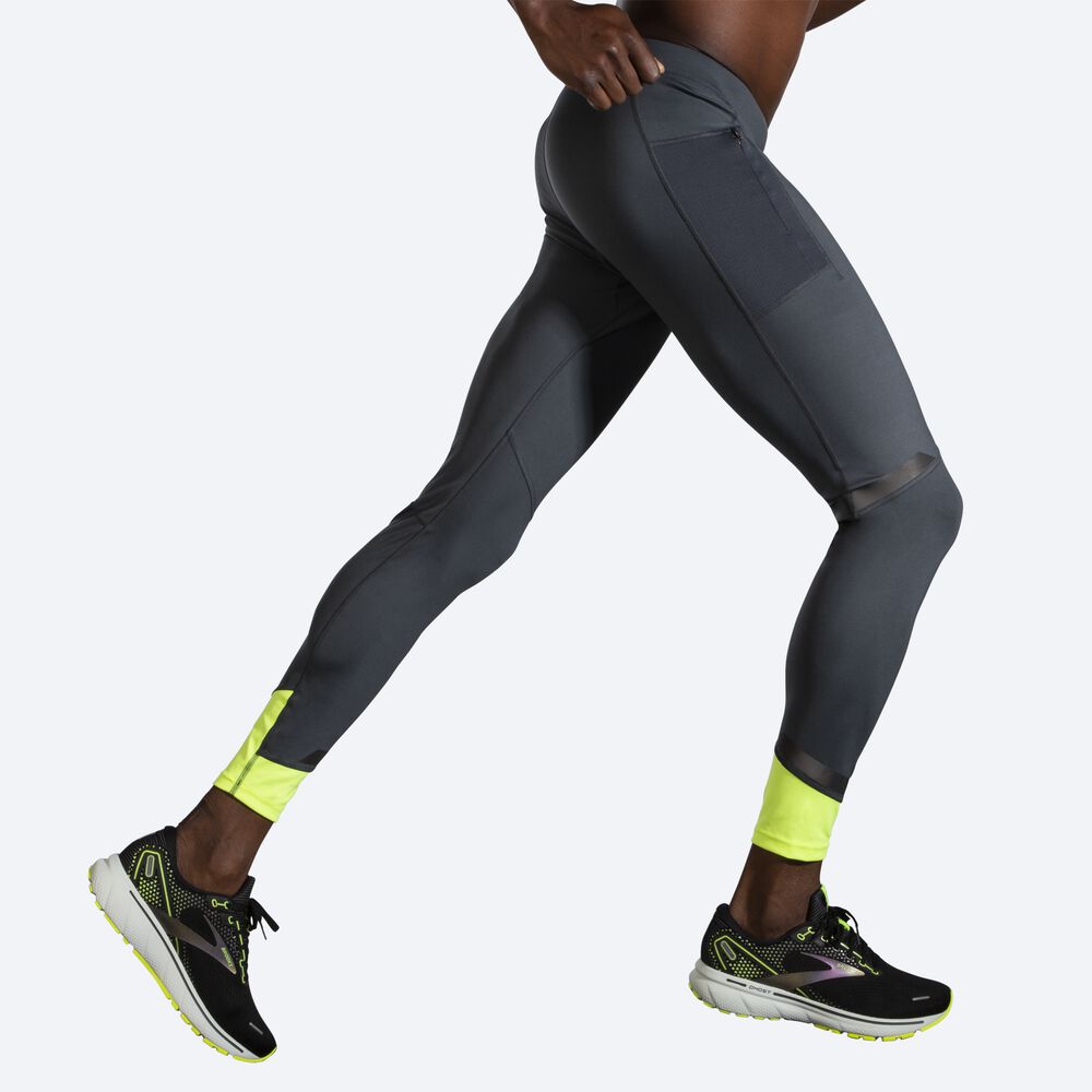 Brooks Run Visible Tight Erkek Tayt Gri | TR-843105