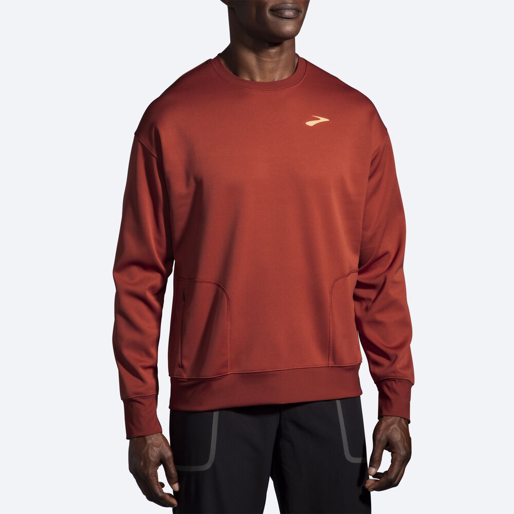 Brooks Run Within Erkek Sweatshirt Bakır | TR-791203