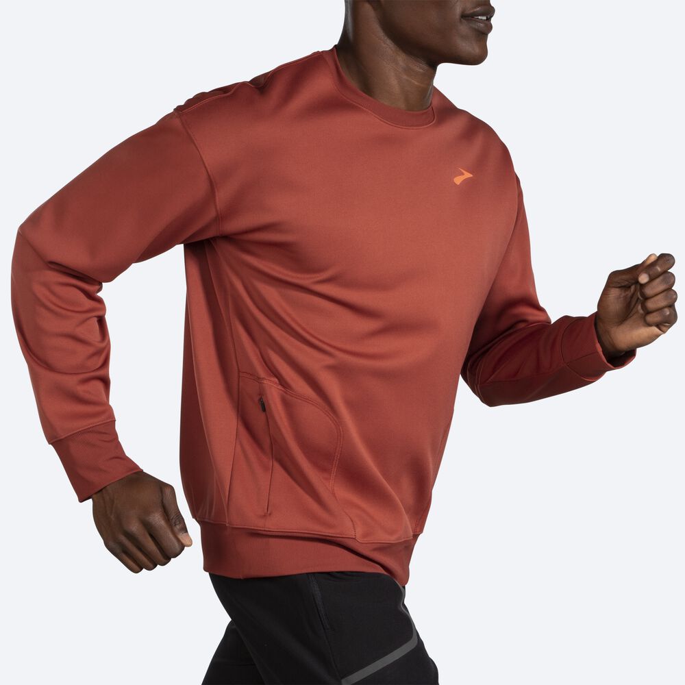 Brooks Run Within Erkek Sweatshirt Bakır | TR-791203