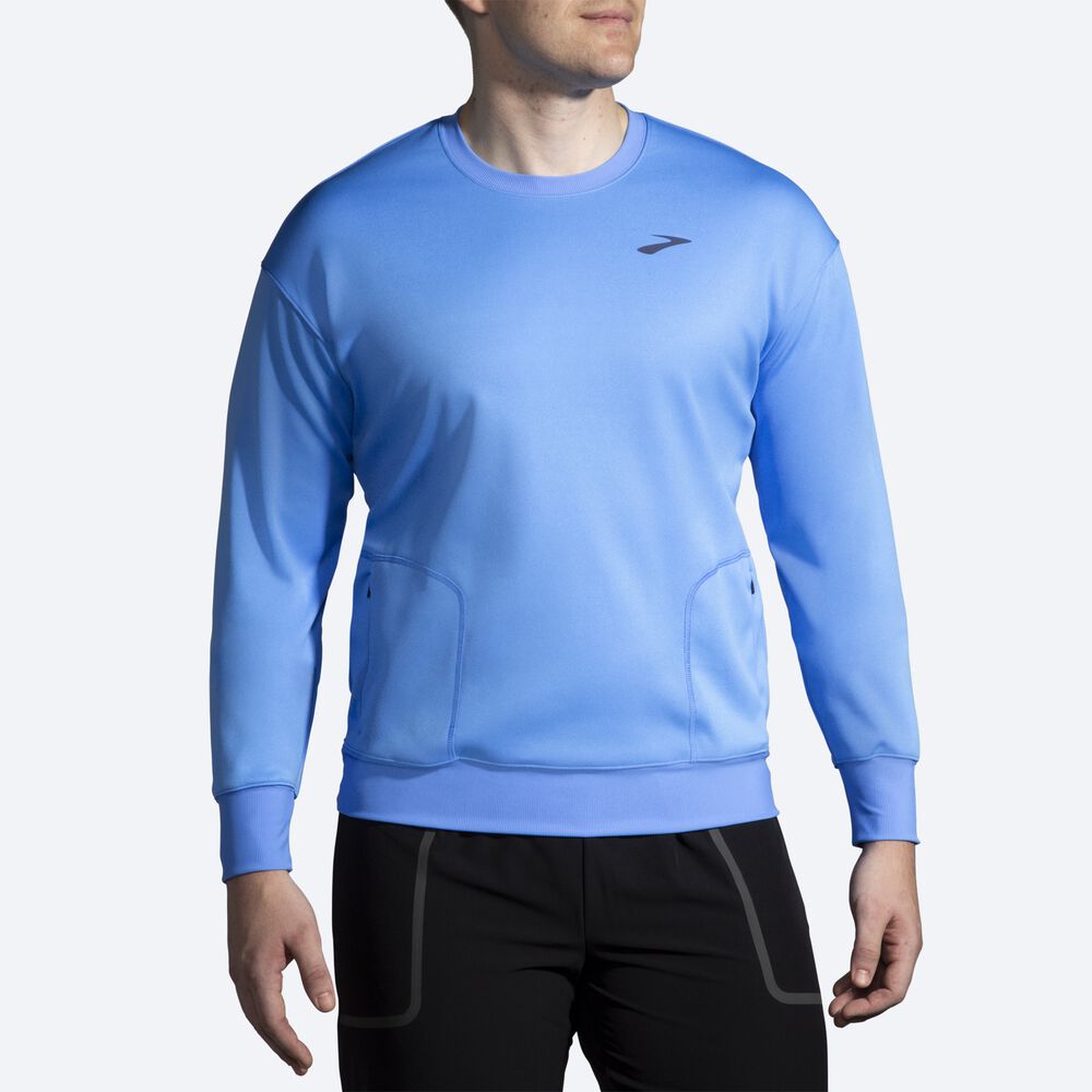 Brooks Run Within Erkek Sweatshirt Mavi | TR-769150