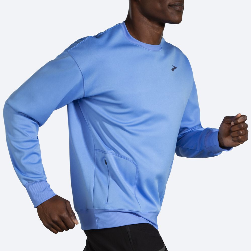 Brooks Run Within Erkek Sweatshirt Mavi | TR-769150