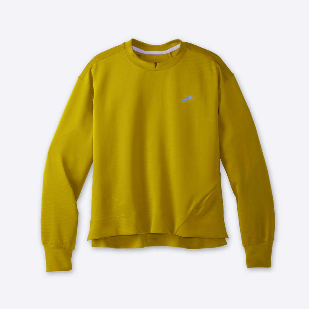 Brooks Run Within Kadın Sweatshirt Altın | TR-748069