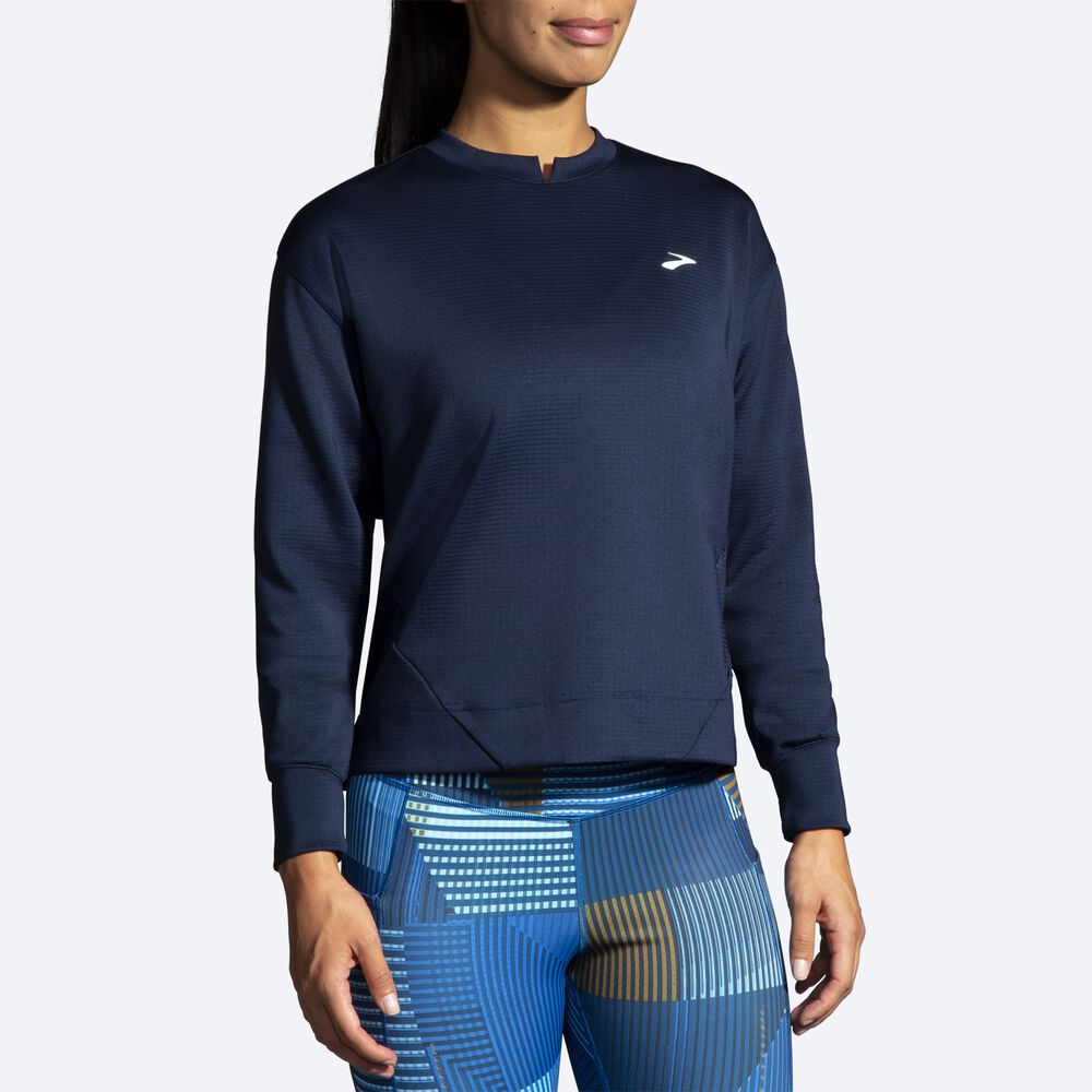 Brooks Run Within Kadın Sweatshirt Lacivert | TR-758943