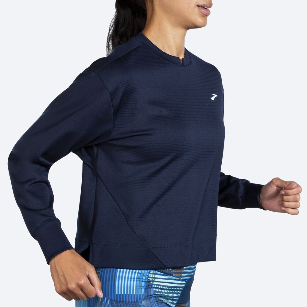 Brooks Run Within Kadın Sweatshirt Lacivert | TR-758943