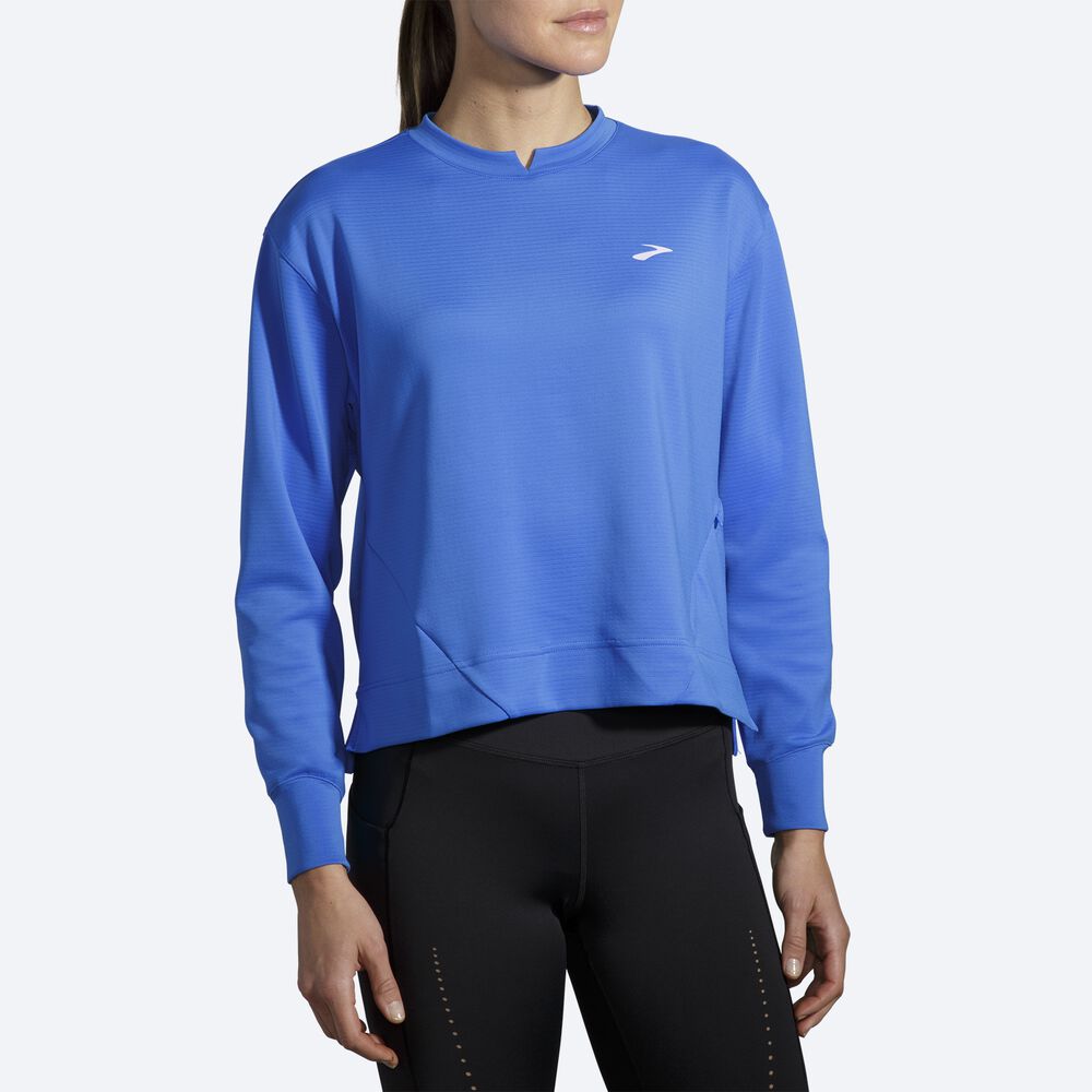 Brooks Run Within Kadın Sweatshirt Mavi | TR-968154