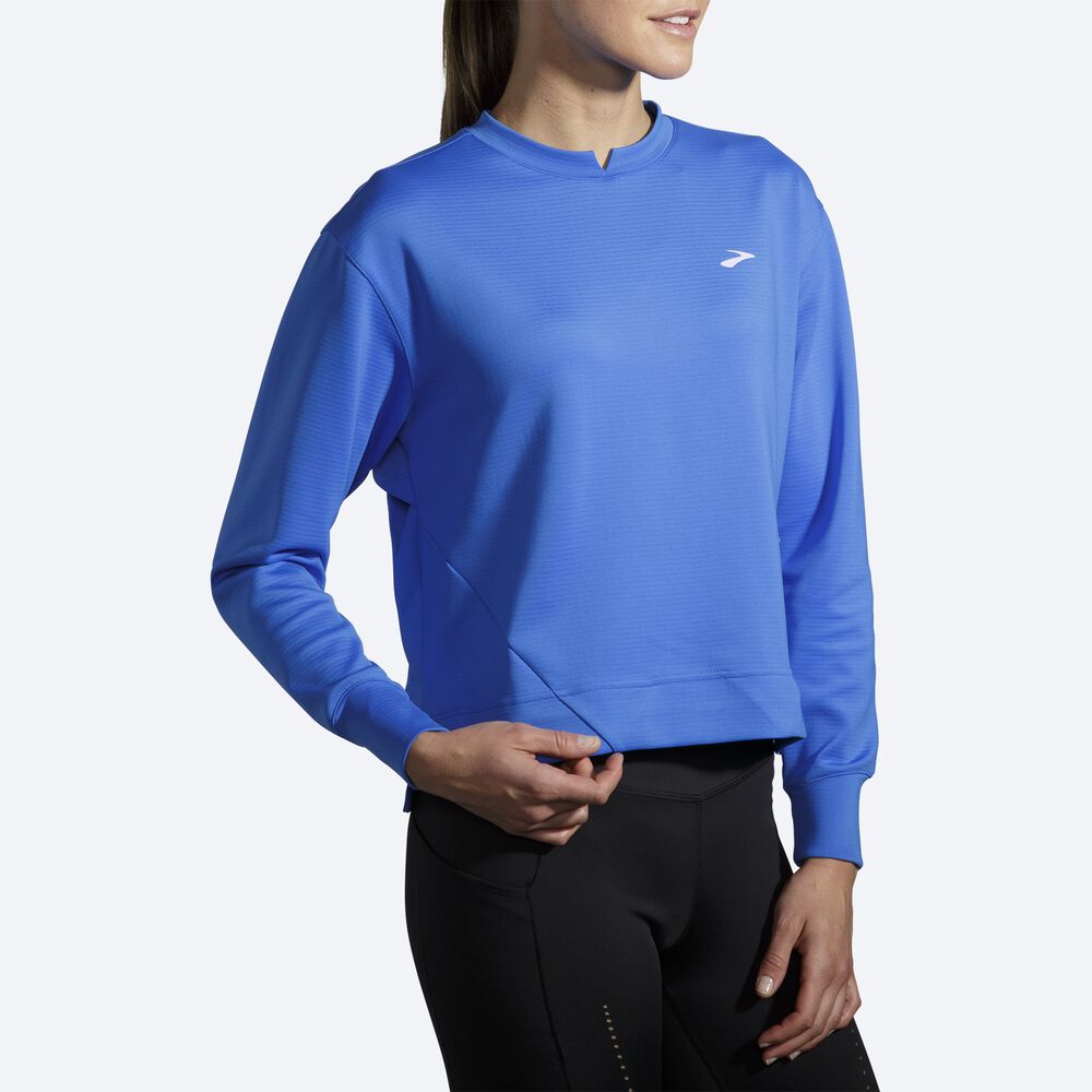 Brooks Run Within Kadın Sweatshirt Mavi | TR-968154