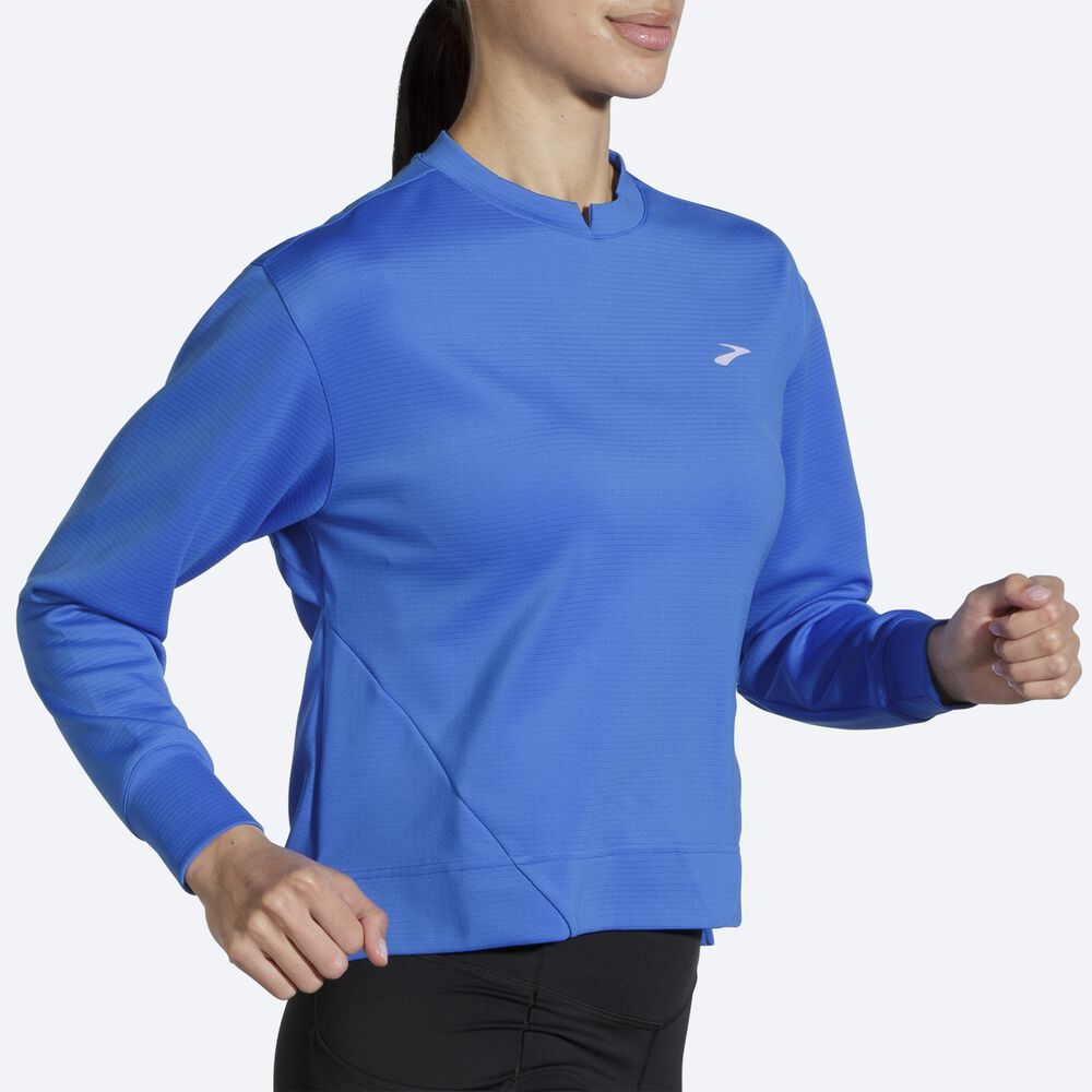 Brooks Run Within Kadın Sweatshirt Mavi | TR-968154