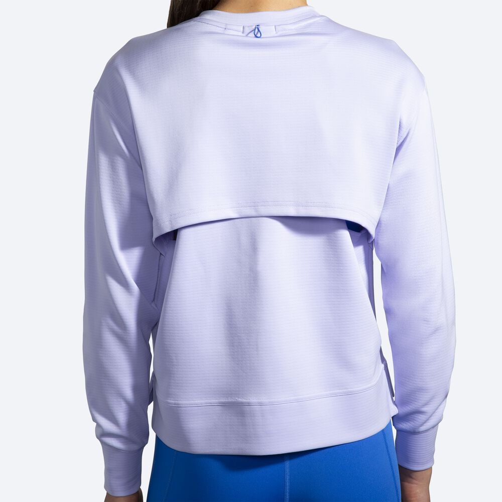 Brooks Run Within Kadın Sweatshirt Mor Gri | TR-759348