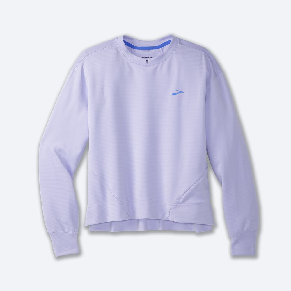 Brooks Run Within Kadın Sweatshirt Mor Gri | TR-759348