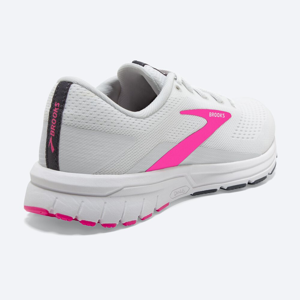 Brooks Signal 3 Kadın Koşu Ayakkabısı Beyaz/Pembe/Mavi | TR-863954