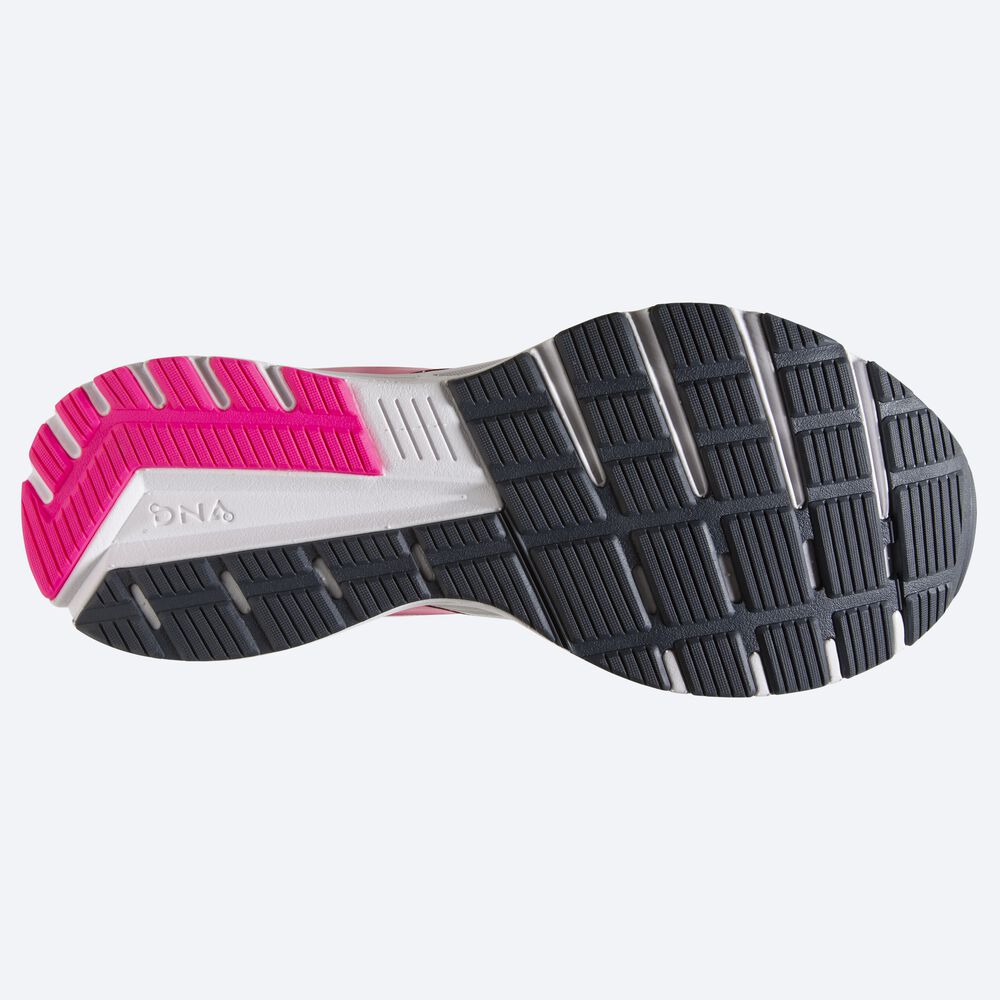 Brooks Signal 3 Kadın Koşu Ayakkabısı Beyaz/Pembe/Mavi | TR-863954