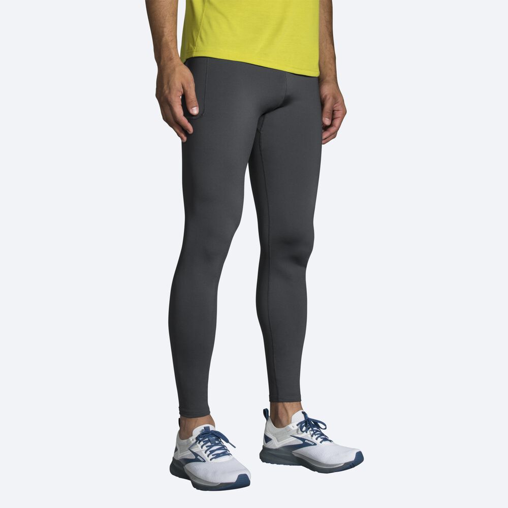 Brooks Source Tight Erkek Tayt Gri | TR-941587