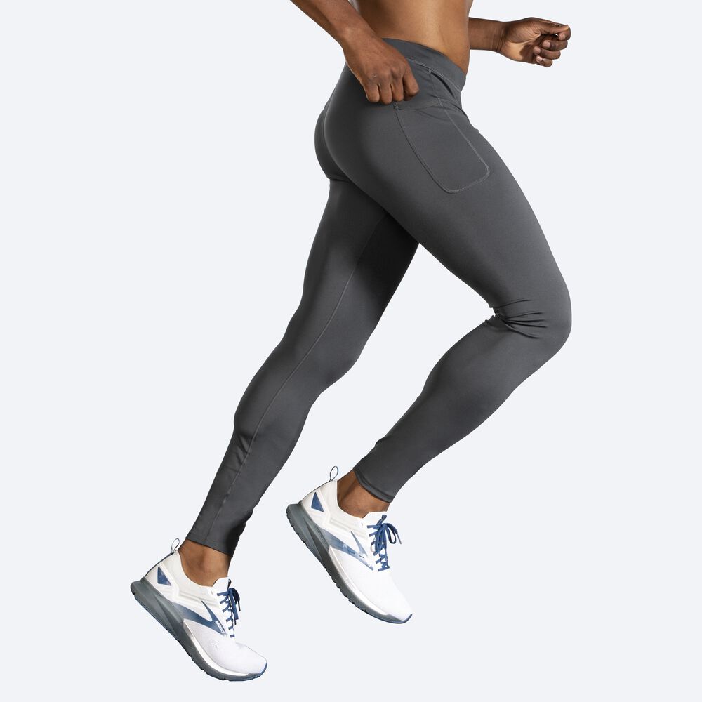 Brooks Source Tight Erkek Tayt Gri | TR-941587