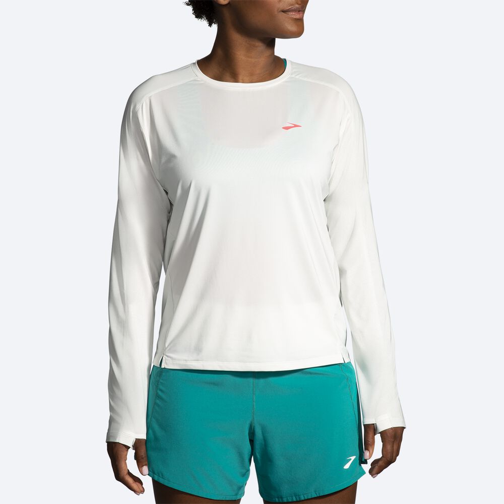 Brooks Sprint Free Long Sleeve 2.0 Kadın Tişört Nane | TR-941256