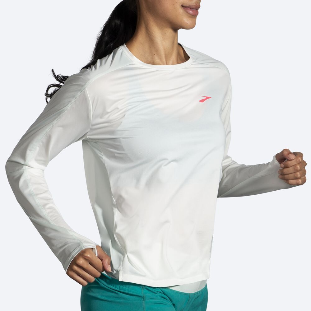 Brooks Sprint Free Long Sleeve 2.0 Kadın Tişört Nane | TR-941256