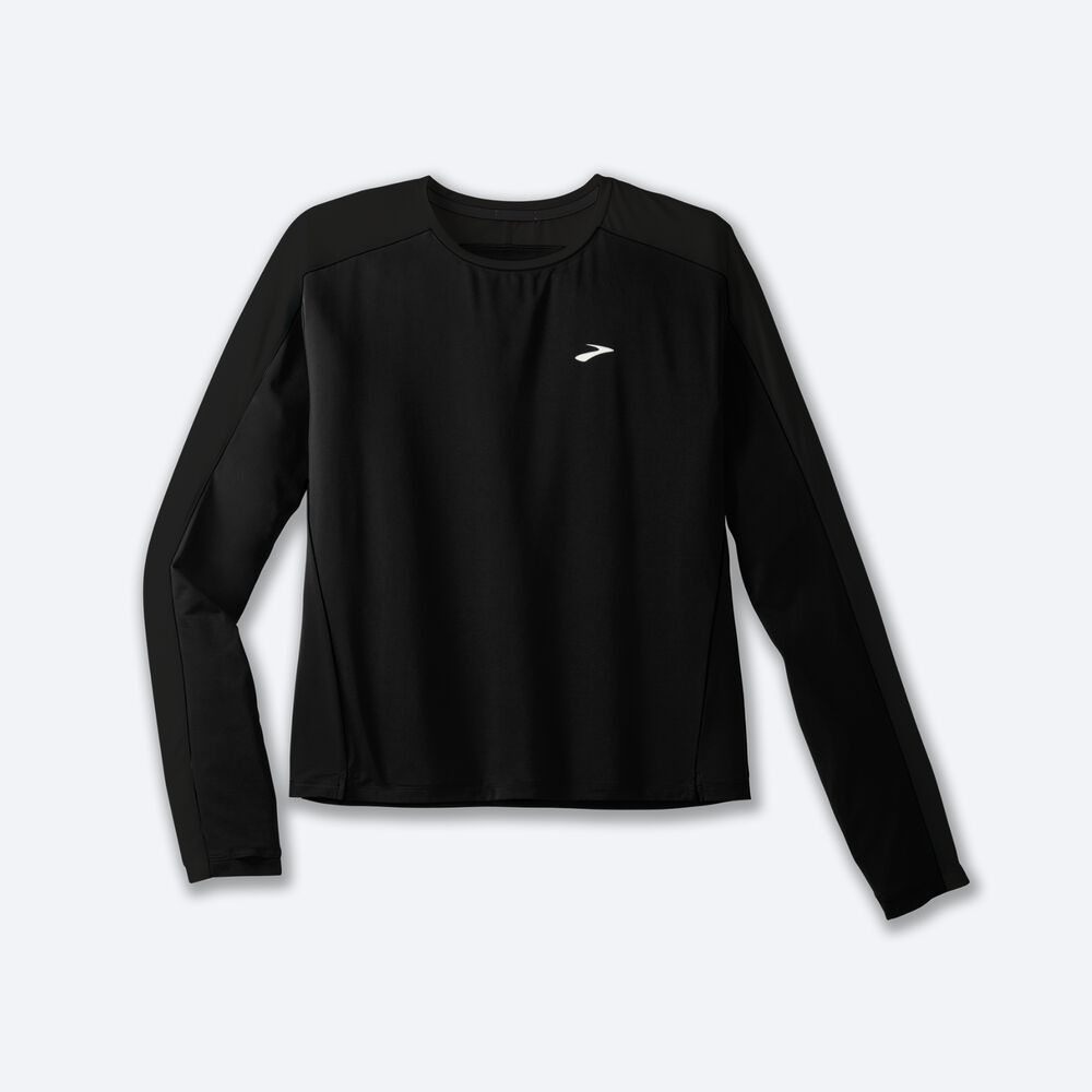 Brooks Sprint Free Long Sleeve 2.0 Kadın Tişört Siyah | TR-978240