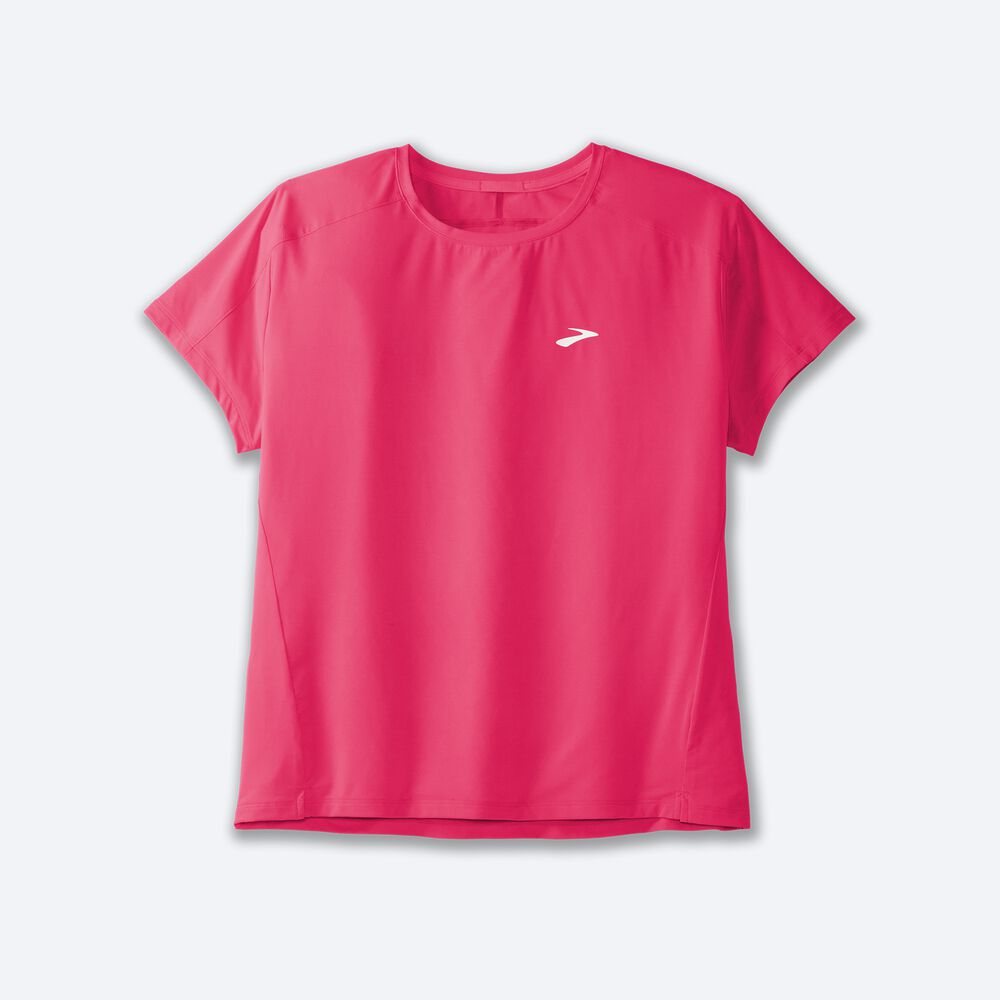 Brooks Sprint Free Short Sleeve 2.0 Kadın Tişört Pembe | TR-327051