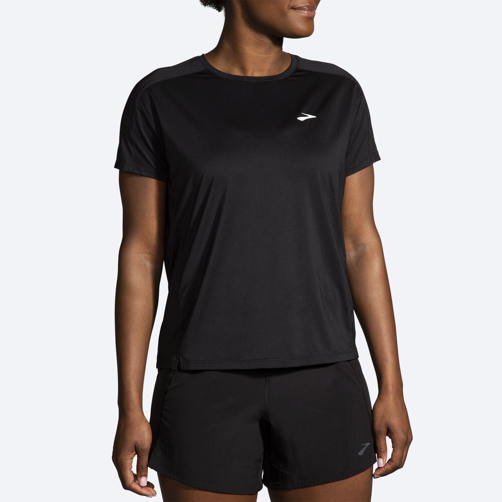 Brooks Sprint Free Short Sleeve 2.0 Kadın Tişört Siyah | TR-876053