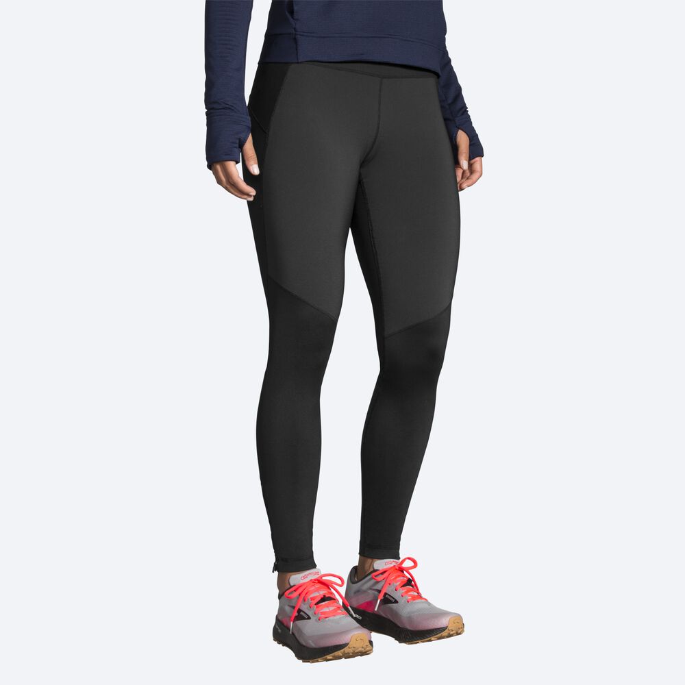 Brooks Switch Hibrit Tight Kadın Tayt Siyah | TR-793106