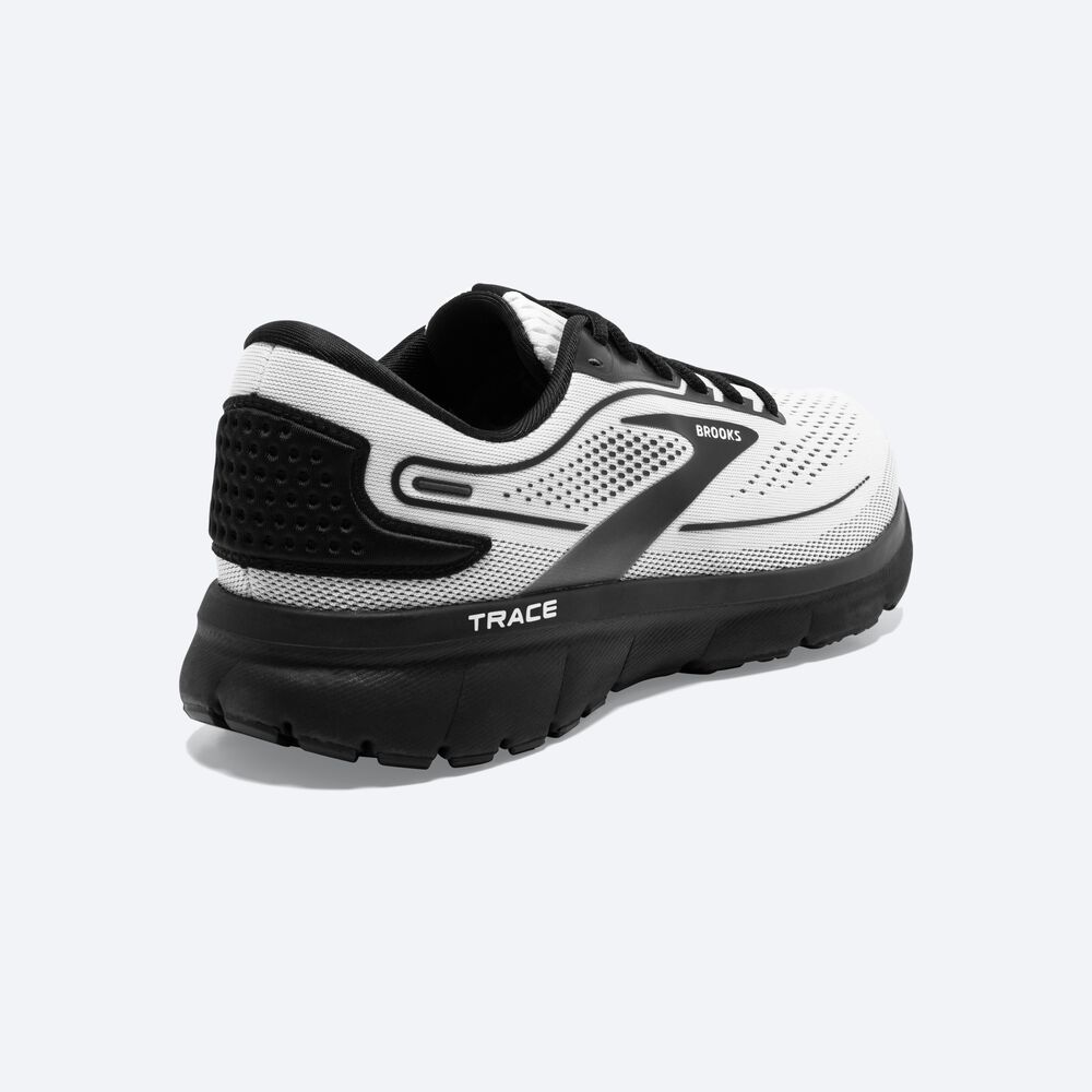 Brooks Trace 2 Erkek Koşu Ayakkabısı Beyaz/Siyah | TR-120493