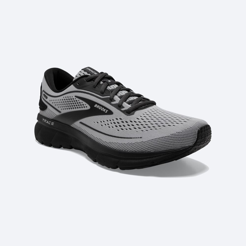 Brooks Trace 2 Erkek Koşu Ayakkabısı Gri/Siyah | TR-018324