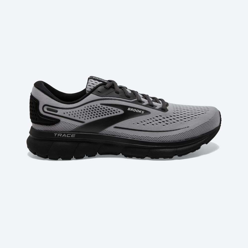 Brooks Trace 2 Erkek Koşu Ayakkabısı Gri/Siyah | TR-018324