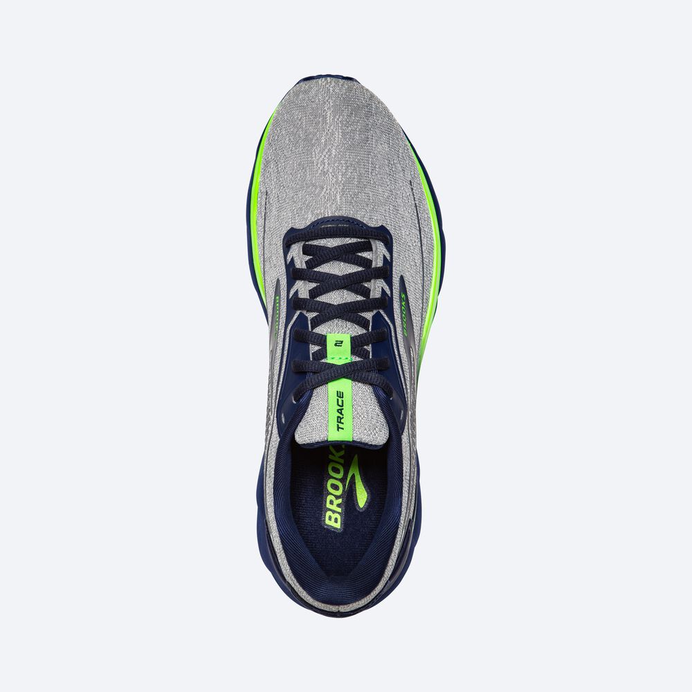 Brooks Trace 2 Erkek Koşu Ayakkabısı Gri/Mavi/Yeşil | TR-401362