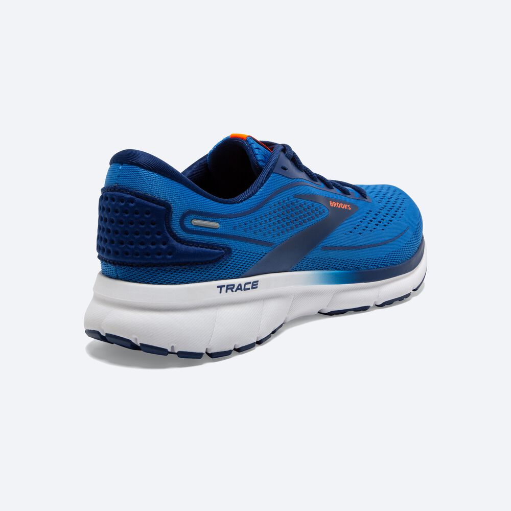 Brooks Trace 2 Erkek Koşu Ayakkabısı Mavi/Mavi/Turuncu | TR-415279