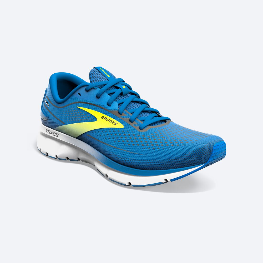 Brooks Trace 2 Erkek Koşu Ayakkabısı Mavi/Beyaz | TR-481367