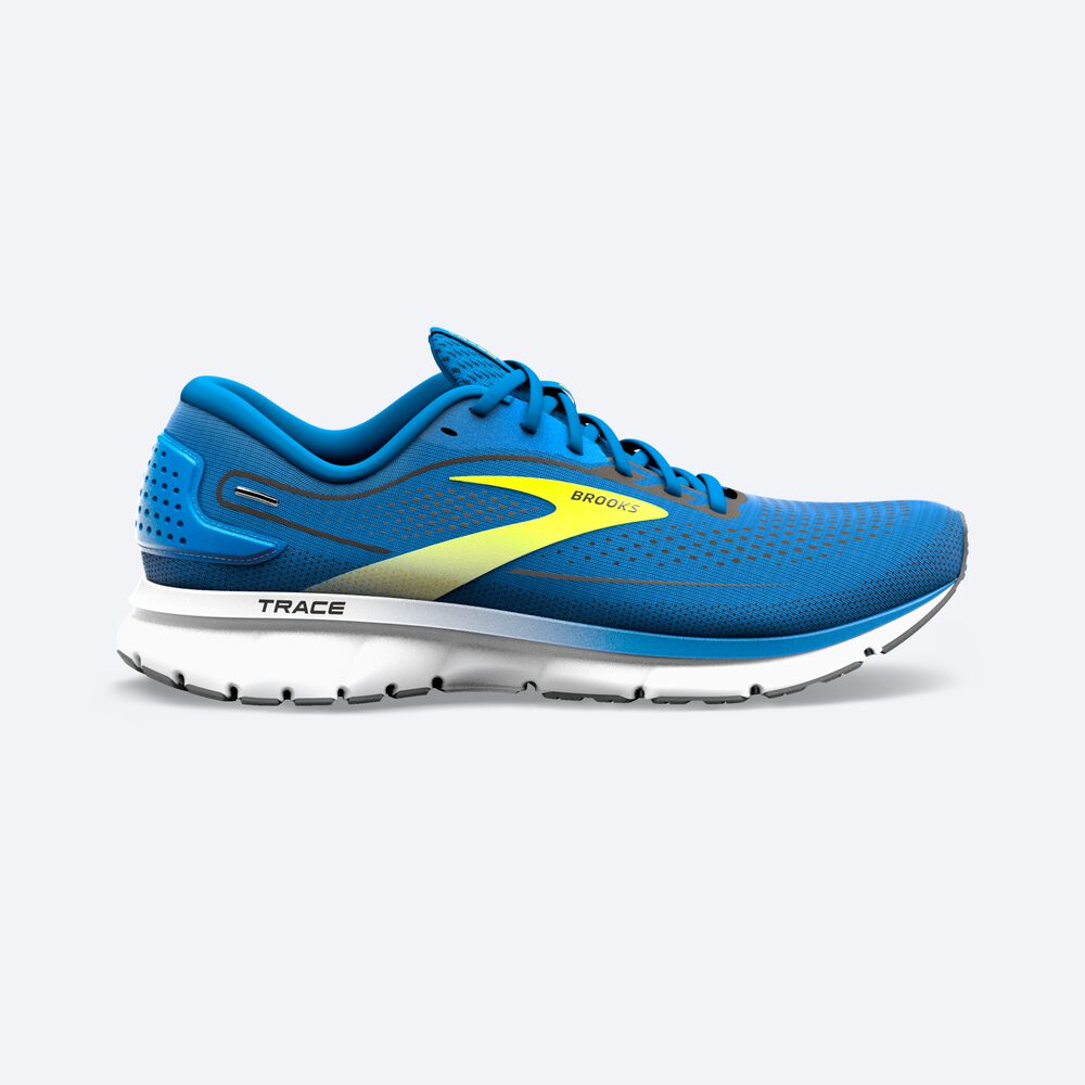 Brooks Trace 2 Erkek Koşu Ayakkabısı Mavi/Beyaz | TR-481367