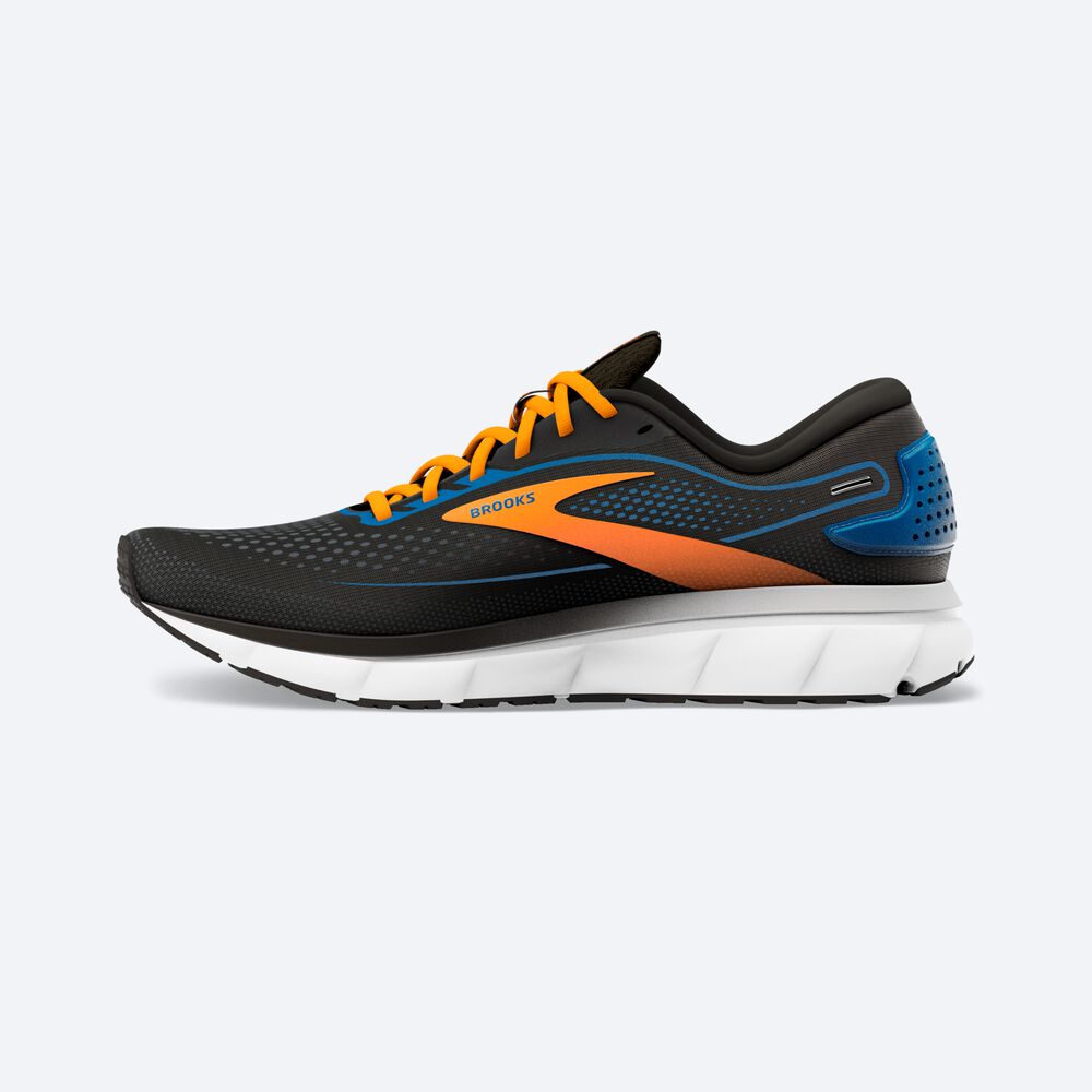 Brooks Trace 2 Erkek Koşu Ayakkabısı Siyah/Mavi/Turuncu | TR-456210