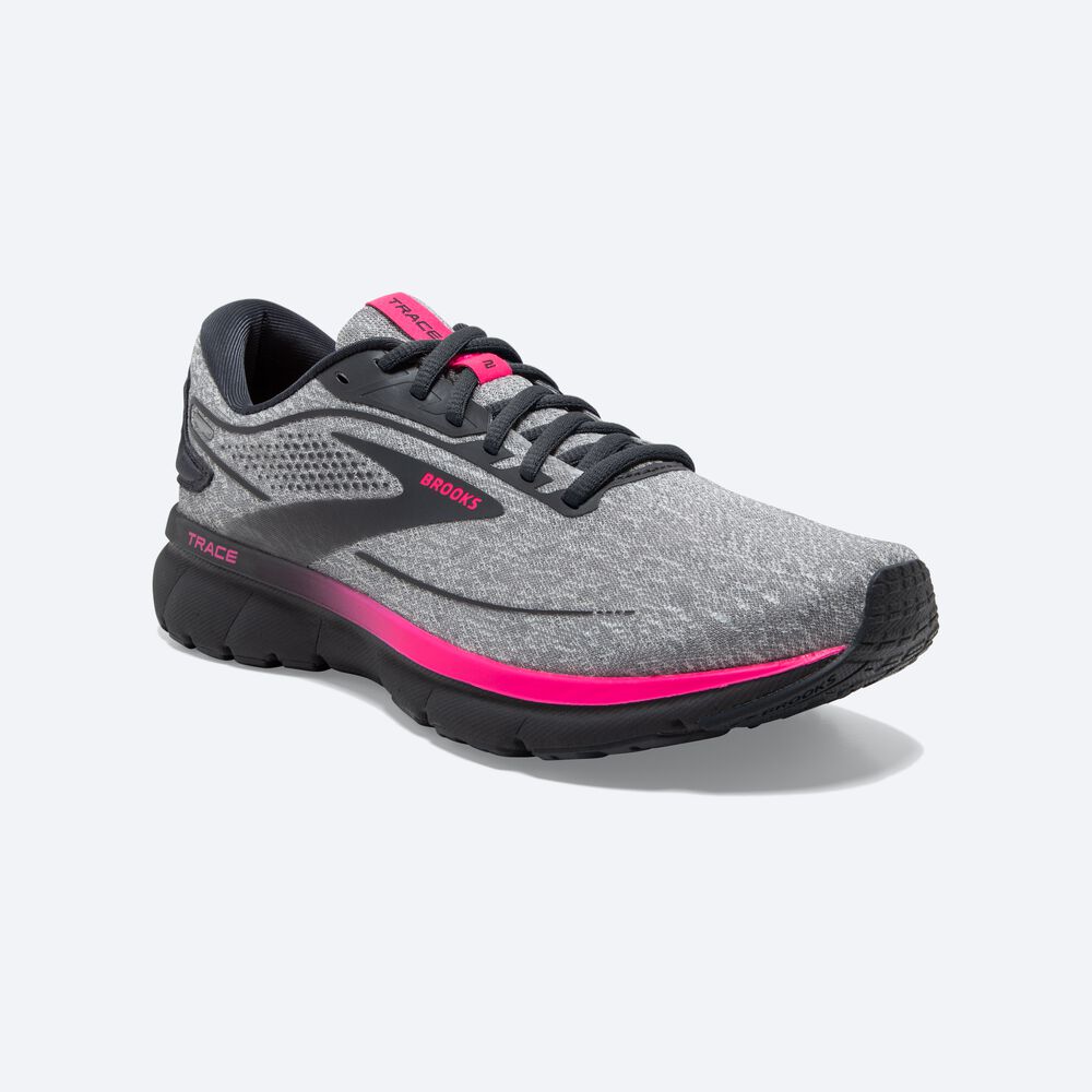 Brooks Trace 2 Kadın Koşu Ayakkabısı Gri/Pembe | TR-470683