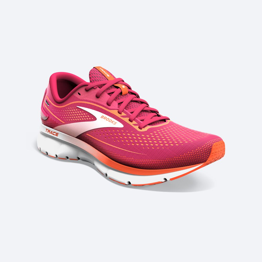 Brooks Trace 2 Kadın Koşu Ayakkabısı Kırmızı/Pembe | TR-679154