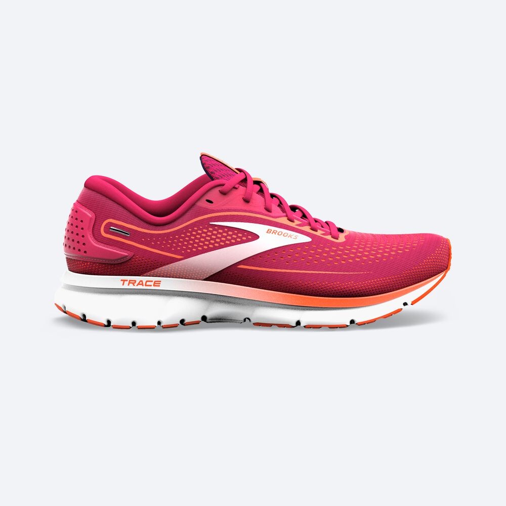 Brooks Trace 2 Kadın Koşu Ayakkabısı Kırmızı/Pembe | TR-679154