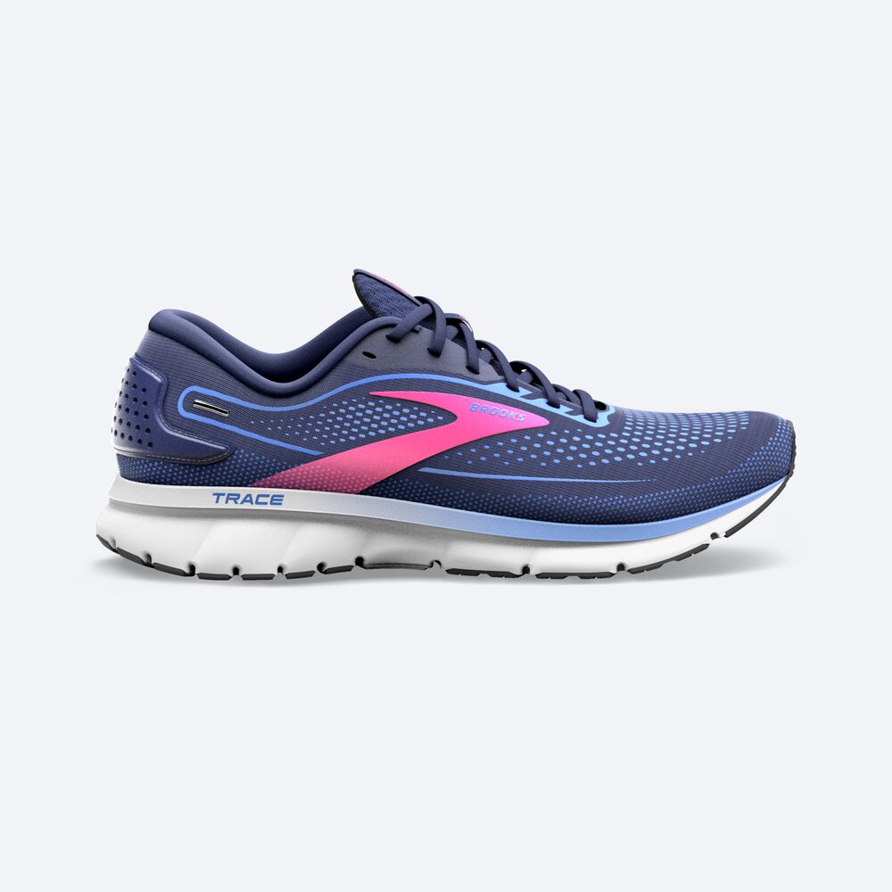 Brooks Trace 2 Kadın Koşu Ayakkabısı Lacivert/Mavi/Pembe | TR-265978