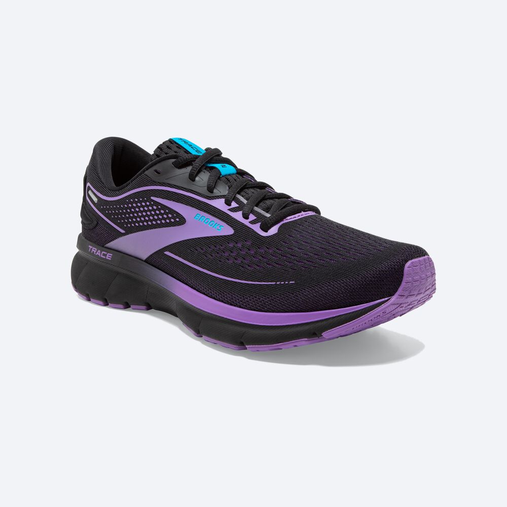 Brooks Trace 2 Kadın Koşu Ayakkabısı Siyah/Çiçekli | TR-139564