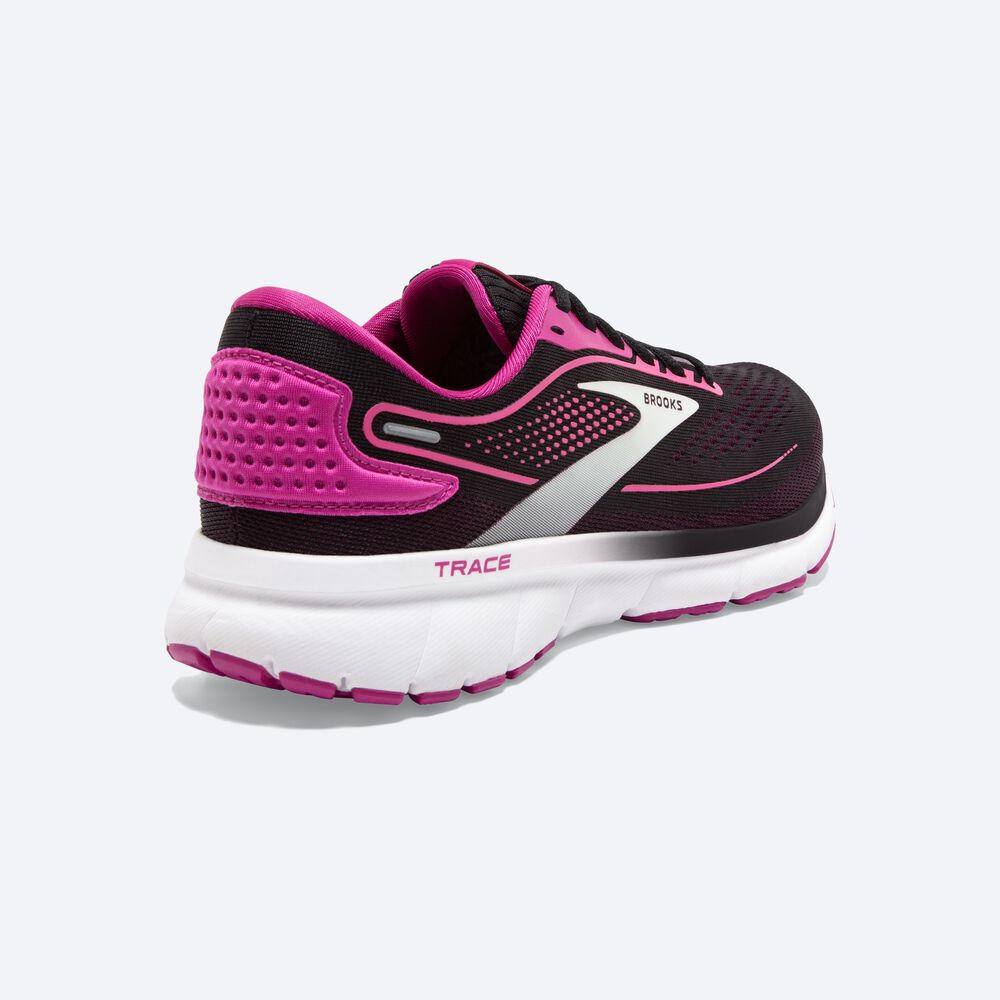 Brooks Trace 2 Kadın Koşu Ayakkabısı Siyah/Küpe Çiçeği/Pembe | TR-890137